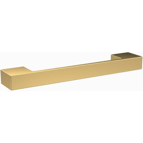 BALTERLEY Furniture Handle Square D Shape Handle, 152mm (128mm Centres) - Brushed Brass