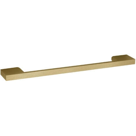 Furniture Handle Square D Shape Handle, 223mm (192mm Centres) - Brushed Brass