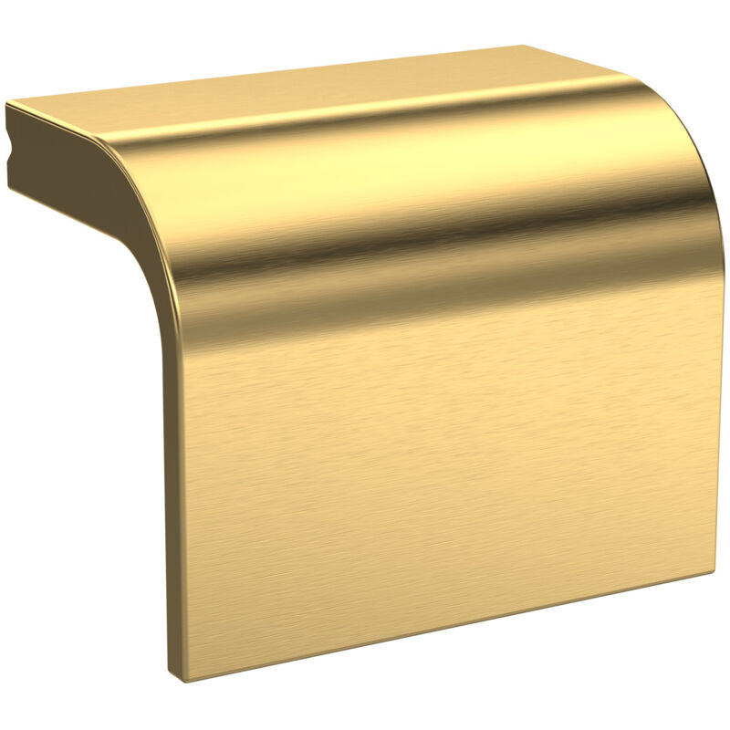 Square Drop Handle, 40mm (32mm Centres) - Brushed Brass