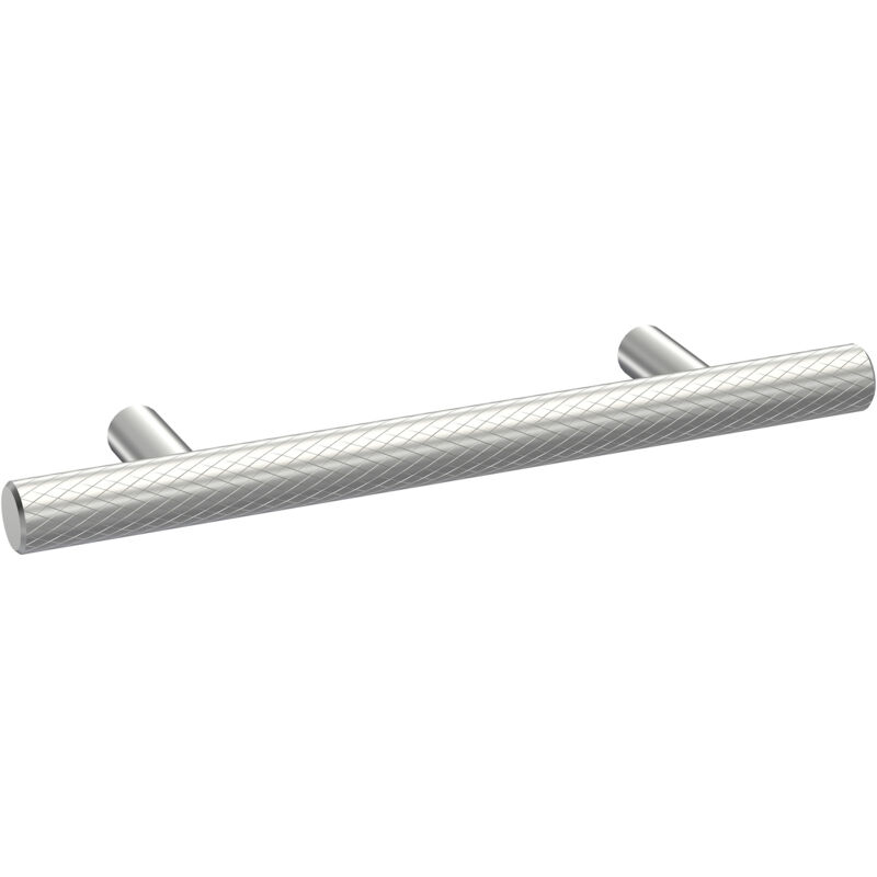 Balterley - Furniture Handle Textured Knurled Bar Handle, 156mm (96mm Centres) - Satin Chrome