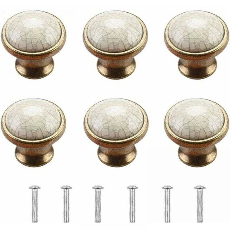 Furniture Handles Cabinet Door Handles Set of 6 Ceramic Furniture Handles Vintage Furniture Handles Door Handles Dresser Handles Kitchen Door Handles