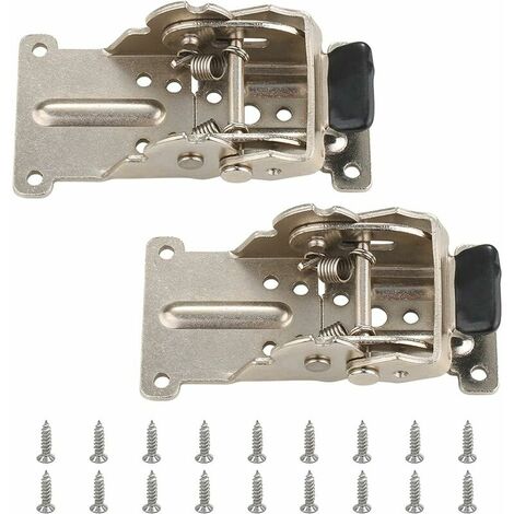 Furniture Hinge, Self-Locking Folding Hinge, 2 Pieces Silver Leg for Folding Table Legs, Folding Workbenches