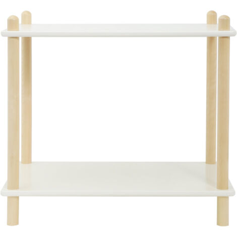 FURNITURE HMD Display Shelves 2 Tier Shelf Unit Bookshelf Organizer Storage Unit