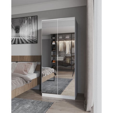 Cheap deals mirrored wardrobe