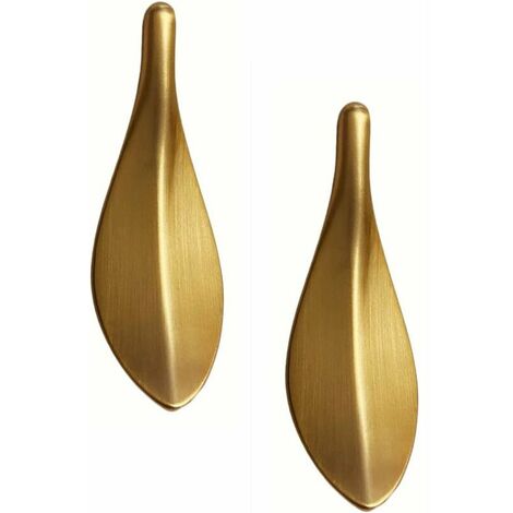 Furniture Knobs and Handles, Golden Furniture Knob, 2 Units, Kitchen Cabinet Door Drawer Renovation Home Decorating, Hole Center Distance 32 mm