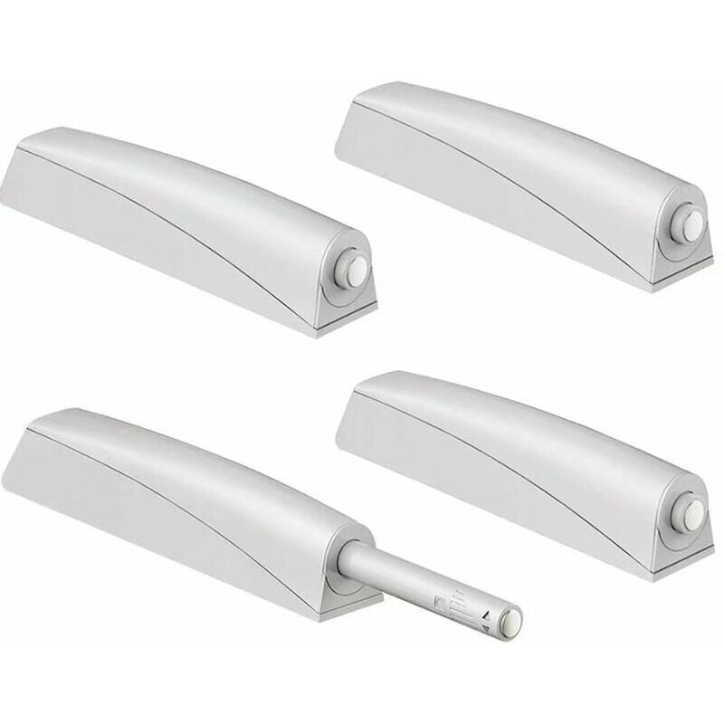 Hoopzi - Furniture Latch Push to Open Magnet Cupboard Door Jiayi 4 Pieces Magnetic Push Open Latch Push Cupboard Magnetic Closure for Cabinet Push to