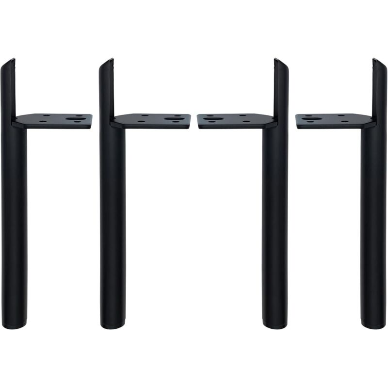 Furniture legs, 4 pieces metal sofa legs black