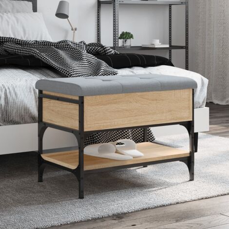 PROLENTA PREMIUM Maison du'Monde - Banc à chaussures chêne sonoma 62x42x45 cm bois