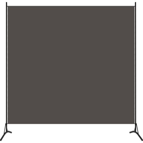 Furniture Limited - Biombo divisor de 1 panel gris antracita