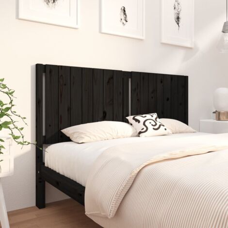 Furniture Limited - Cabecero de cama madera maciza de pino negro