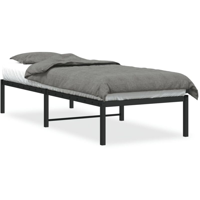 Vidaxl - Cadre de lit métal noir 80x200 cm