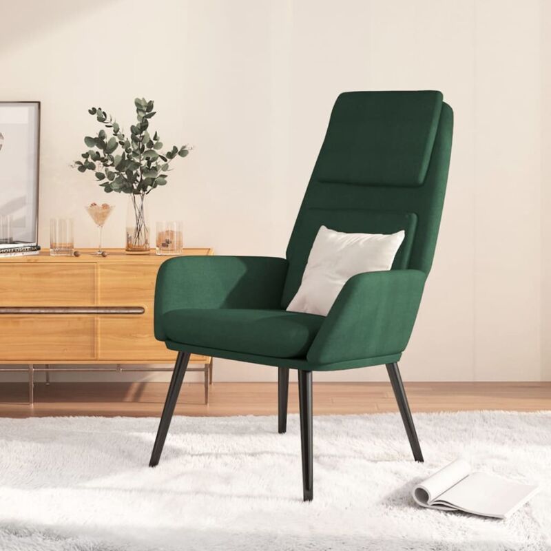 Prolenta Premium - Furniture Limited - Chaise de relaxation Vert foncé Tissu