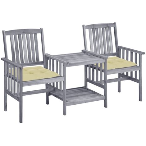 Furniture Limited - Chaises de jardin avec table à thé et coussin