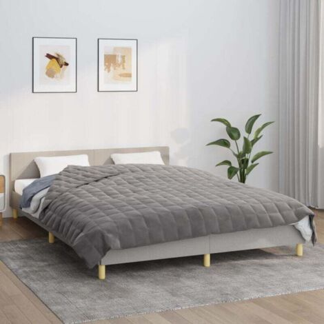 Furniture Limited - Couverture lestée Gris 220x240 cm 11 kg Tissu