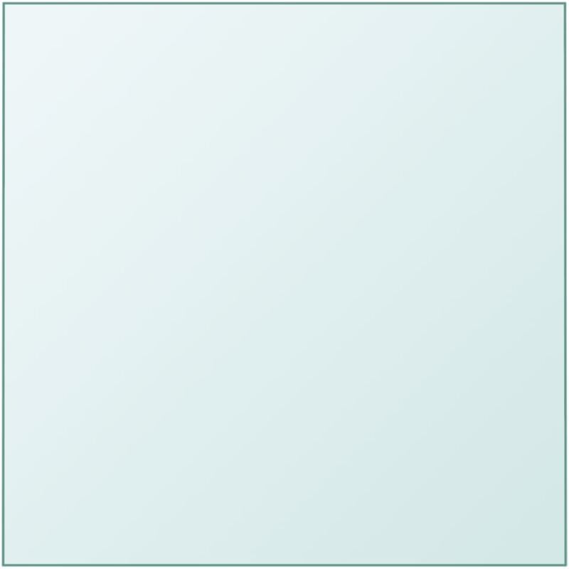 Furniture Limited - Dessus de table Transparent 50x50 cm Verre tr