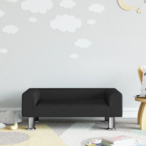 Furniture Limited - Divano per Bambini Nero 70x45x26,5 cm in