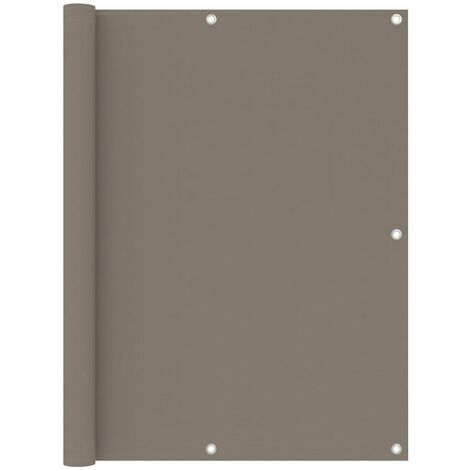 Furniture Limited - Écran de balcon Taupe 120x500 cm Tissu Oxford