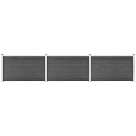 Furniture Limited - Ensemble de panneau de clôture WPC 526x105 cm