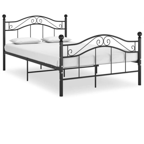 Furniture Limited - Estructura de cama sin colchón metal negro