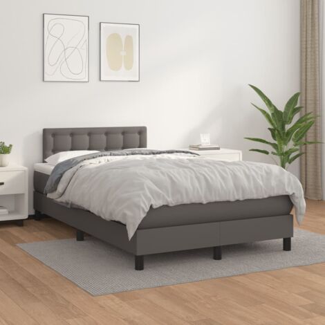 Furniture Limited - Giroletto a Molle con Materasso Grigio