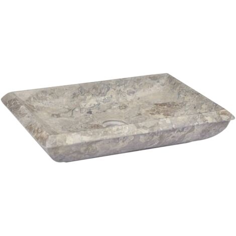 Furniture Limited - Lavabo Gris 50x35x10 cm Marbre