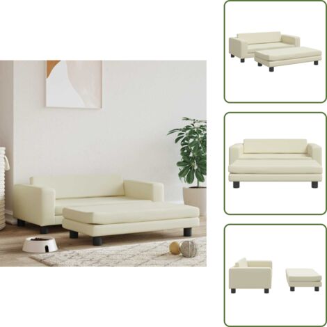 Furniture Limited - Lettino per Cani con Estensione Crema