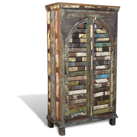 Furniture Limited - Libreria Multicolore in Legno Riciclato con 3