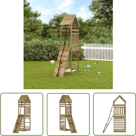 Furniture Limited - Maisonnette de jeu avec mur d'escalade bois d