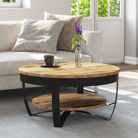 Furniture Limited - Mesa de centro de madera de mango rugosa