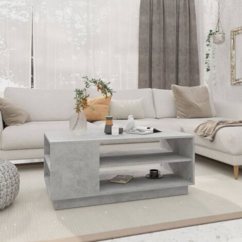Furniture Limited - Mesa de centro madera de ingeniería gris