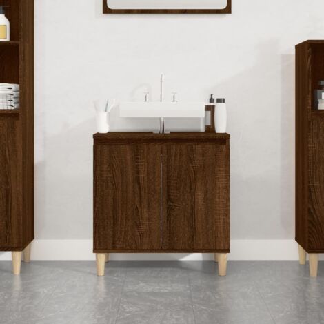 Furniture Limited - Mobile Lavabo Rovere Marrone 58x33x60 cm in