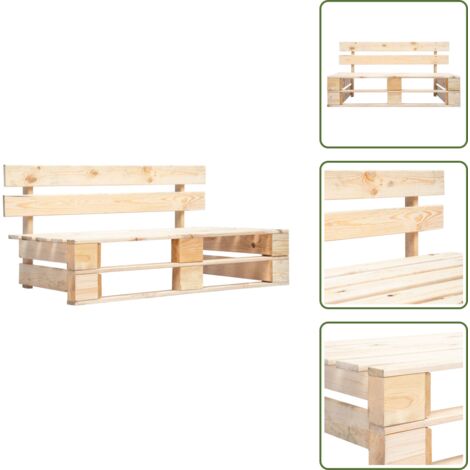 Furniture Limited - Panca da Giardino su Pallet in Legno