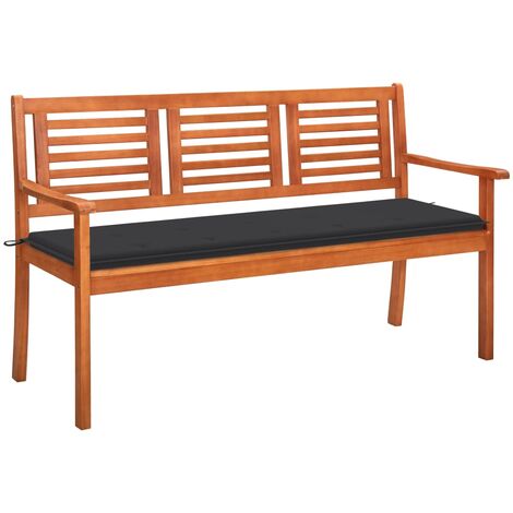 Furniture Limited - Panchina da Giardino 3 Posti e Cuscino 150cm
