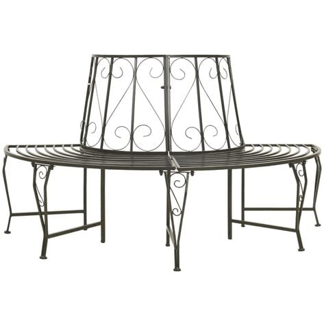 Furniture Limited - Panchina Semicircolare per Albero 160 cm in