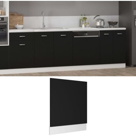 PROLENTA PREMIUM Furniture Limited - Pannello Lavastoviglie Nero 59,5x3x67 cm