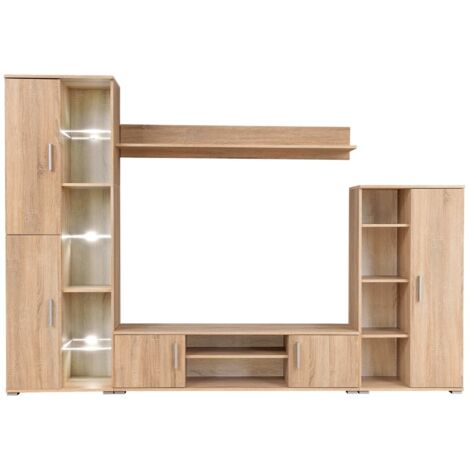 Furniture Limited - Parete Attrezzata Porta TV con Luci LED
