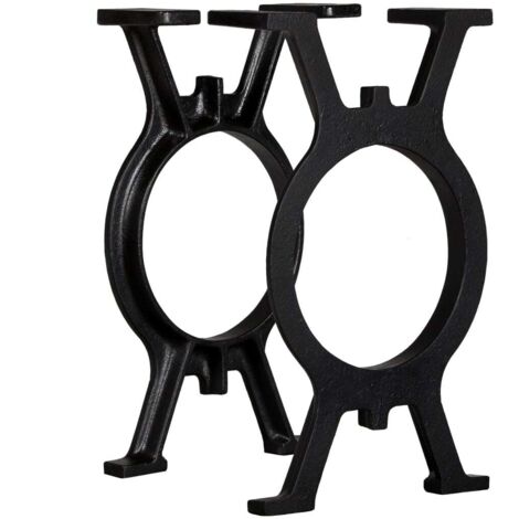 Furniture Limited - Patas de banco en forma de O 2 unidades