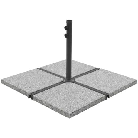 Furniture Limited - Piastre per Parasole 4 pz in Granito Quadrato