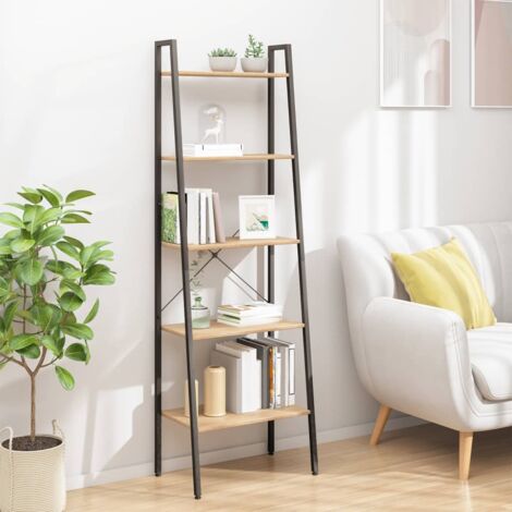 Furniture Limited - Scaffale Autoportante 5 Ripiani Marrone