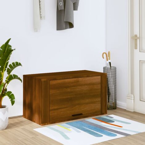 Furniture Limited - Scarpiera a Muro Rovere Marrone 70x35x38 cm