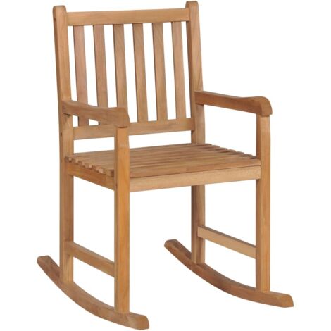 Furniture Limited - Sedia a Dondolo in Legno Massello di Teak
