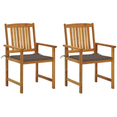Furniture Limited - Sedie da Giardino con Cuscini 2 pz in