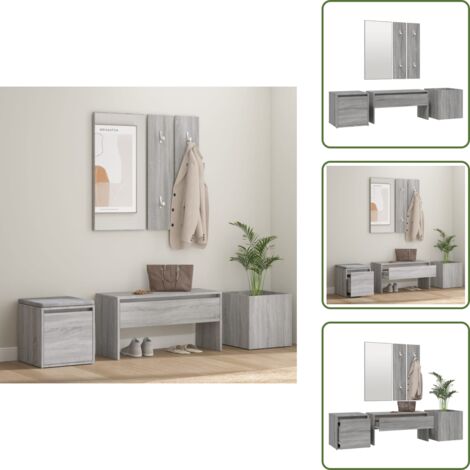 Furniture Limited - Set de muebles de recibidor madera