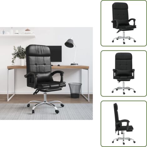 Furniture Limited - Silla de oficina reclinable masaje cuero
