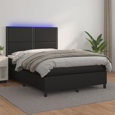 Furniture Limited - Sommier à lattes de lit avec matelas et LED N