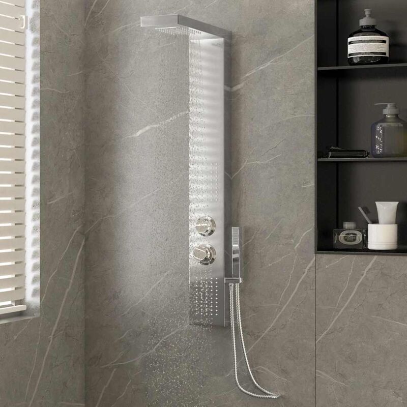 Furniture Limited - Système de panneau de douche Acier inoxydable