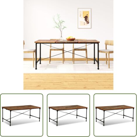 Furniture Limited - Table à manger Bois de récupération massif 18