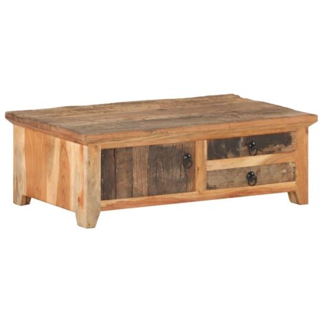 Furniture Limited - Table basse 90x50x31 cm Bois de récupération