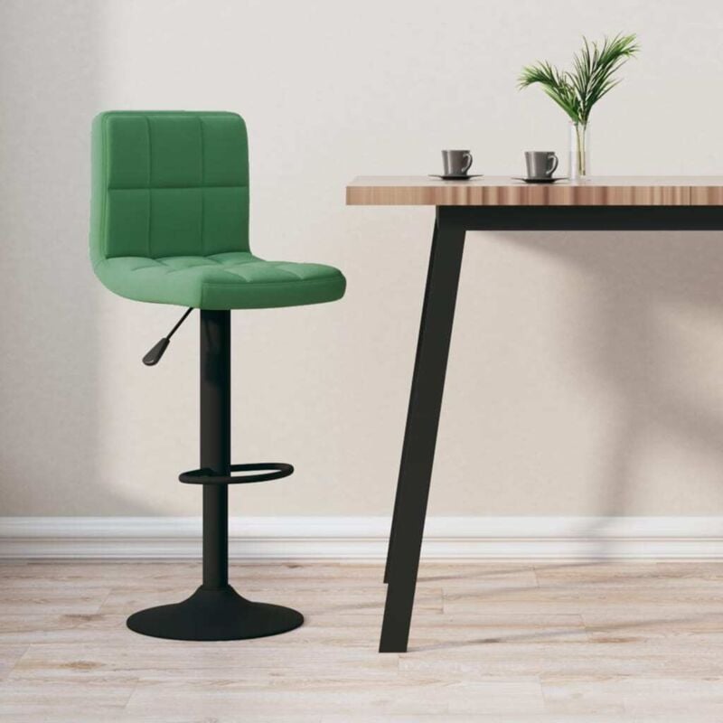 Prolenta Premium - Furniture Limited - Tabouret de bar Vert foncé Velours