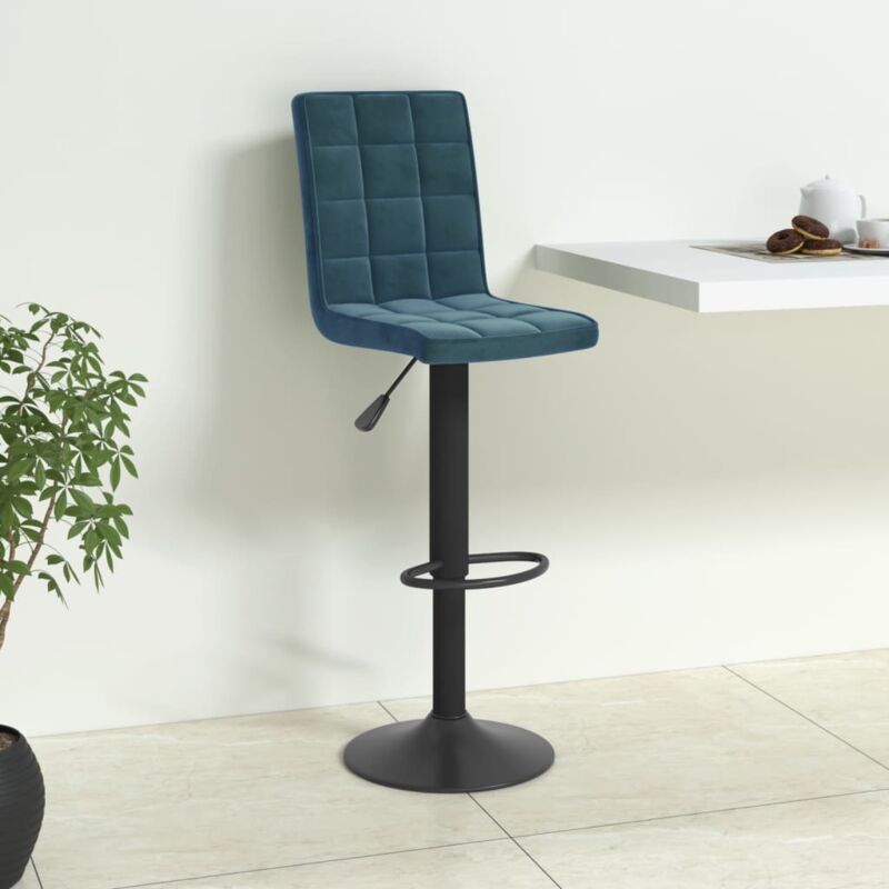 Prolenta Premium - Furniture Limited - Tabouret de bar Bleu Velours